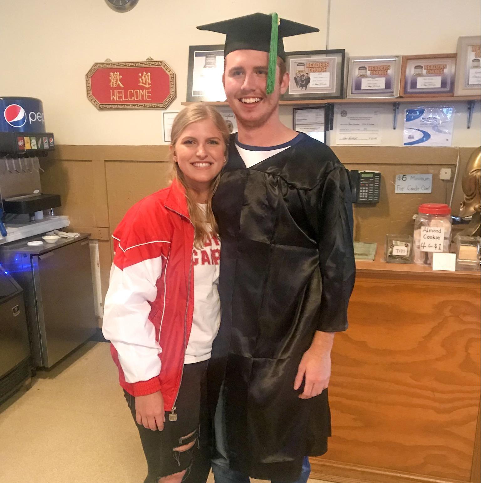 Erich's graduation party at Peach Garden