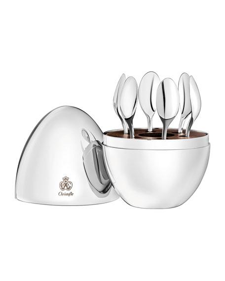 Christofle Mini Mood Silver Espresso Spoons, Set of 6
