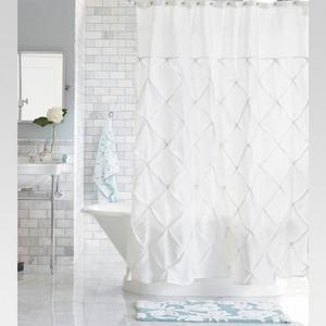 Pinch Pleat Shower Curtain Snow White - Threshold™
