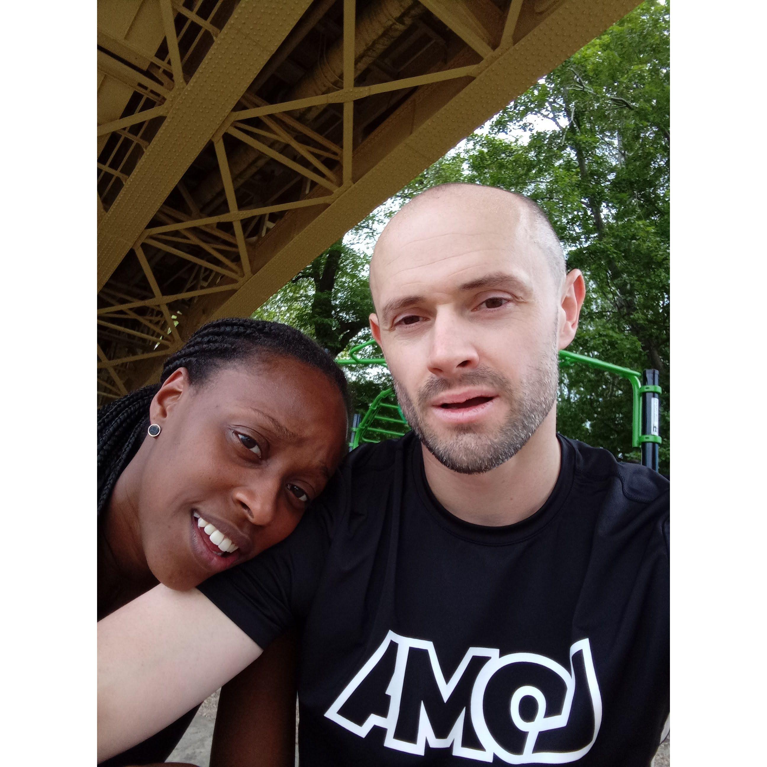 One of our first pictures on a park run.