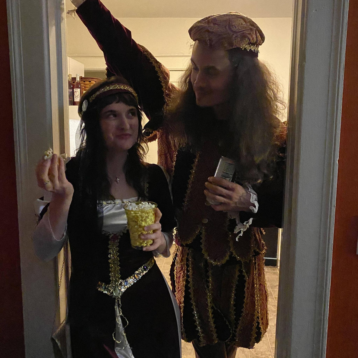 Having fun on Halloween!