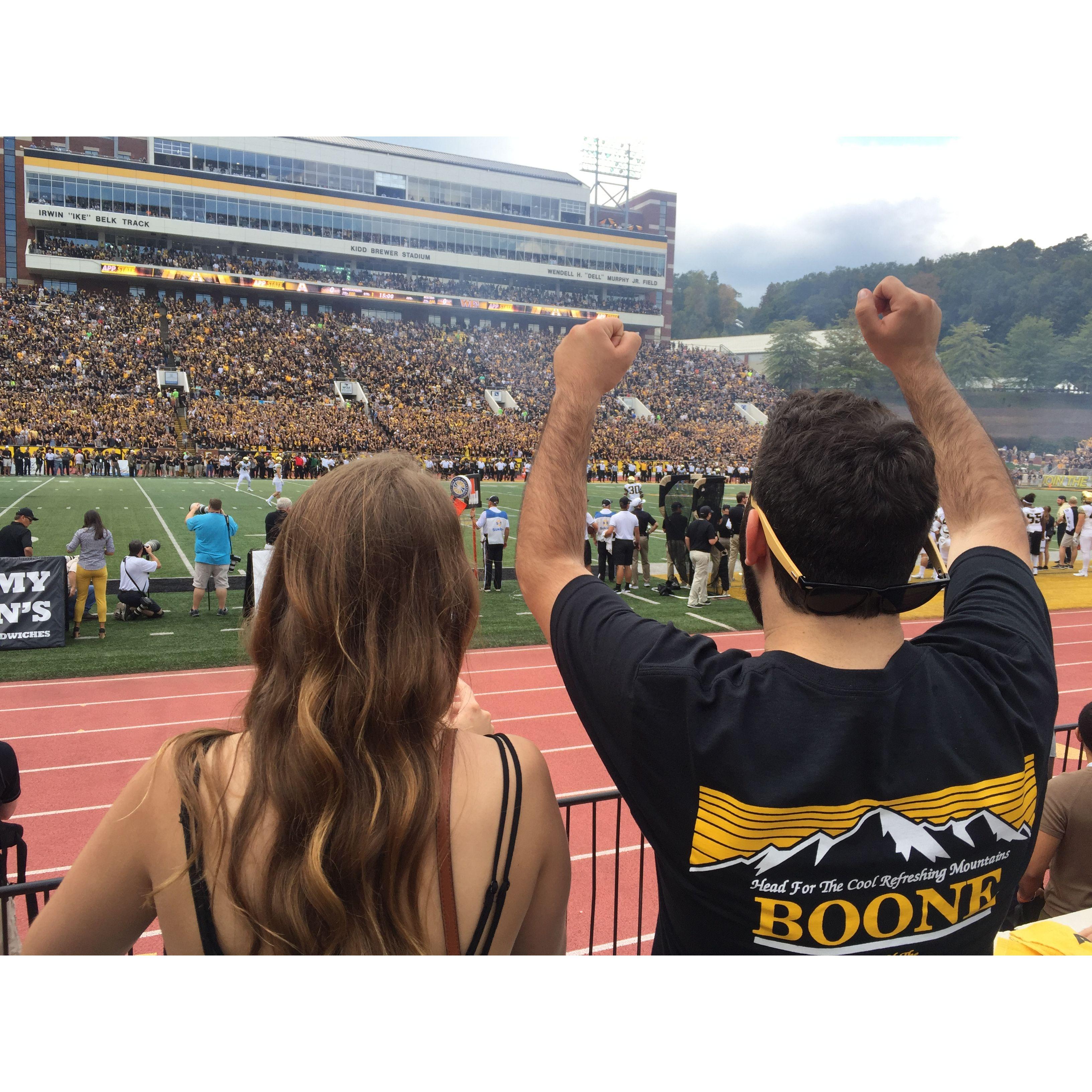 We cheered on our mountaineers!