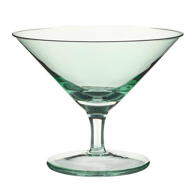 Santa Barbara Design Studio Martini Glasses - Short Stem Cocktail Glass, 5-Ounce, Blue