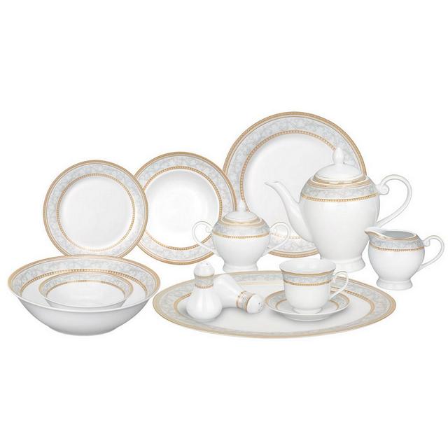 Lorren Home Trends Giada 57-PC Dinnerware Set, Service for 8