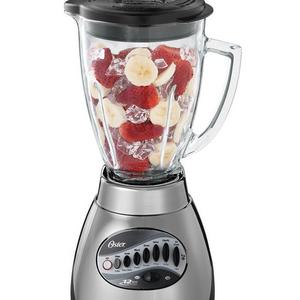 Oster 6811 6-Cup Glass Jar 12-Speed Blender, Brushed Nickel