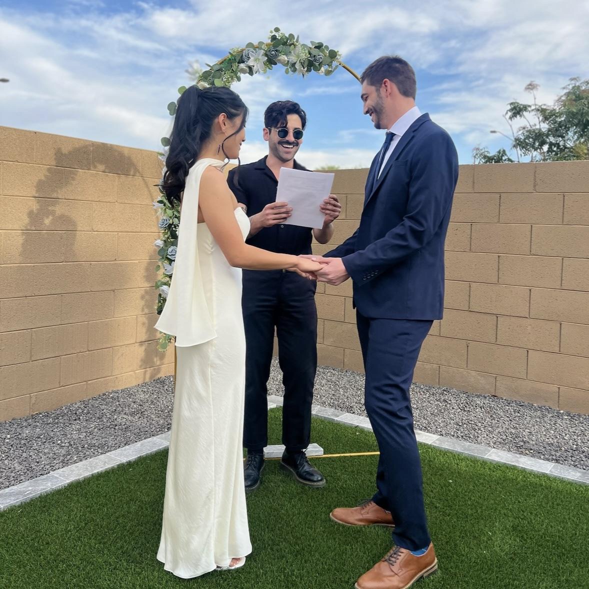 Our officiant and ceremony orchestrator —Halen (Seth's brother)