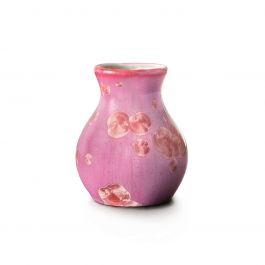 Simon Pearce Crystalline Bud Vase — Rose