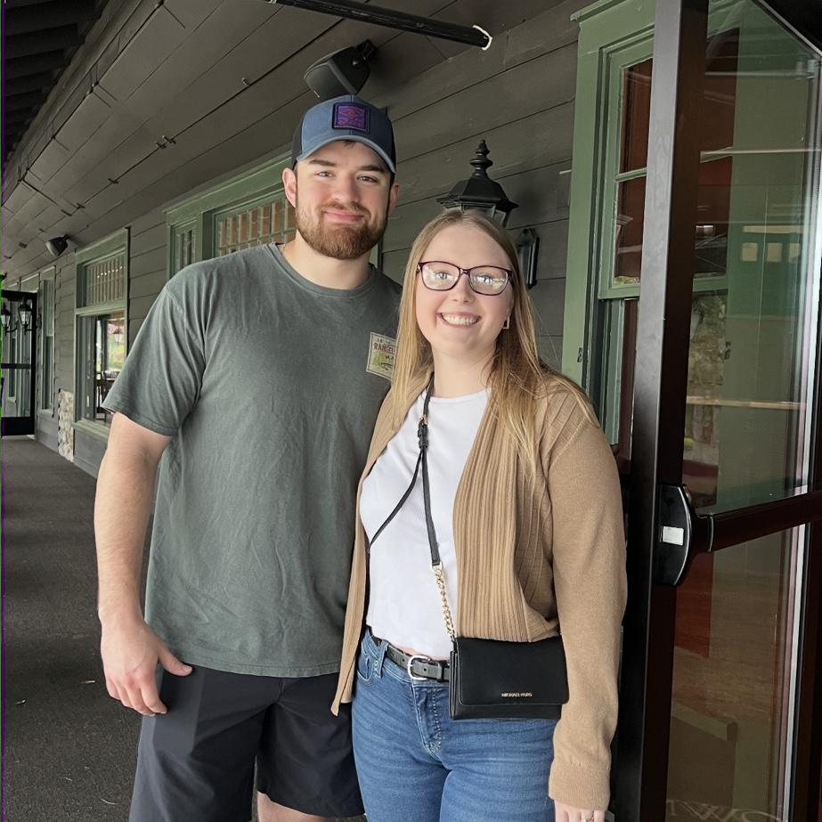 Megan and Zack touring The Lodge at Schroon Lake!