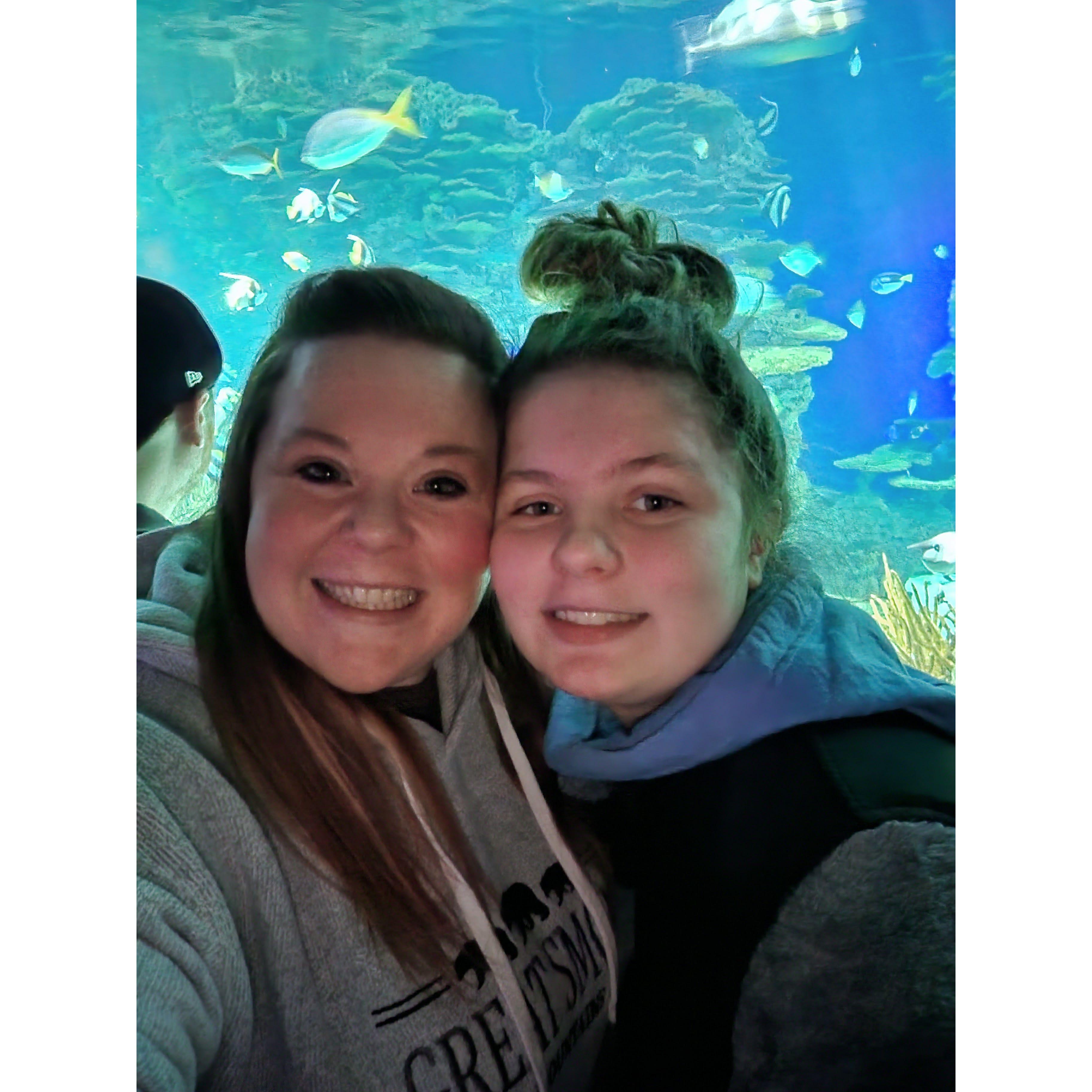 Meghan and I at the Aquarium