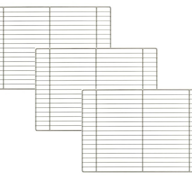 OCS Parts 3-Pack 17" x 25" Cooling and Icing Racks for Full Size Sheet Pans | Heavy Duty Nickel Plated Steel Cooling Rack for Home and Commercial Kitchens