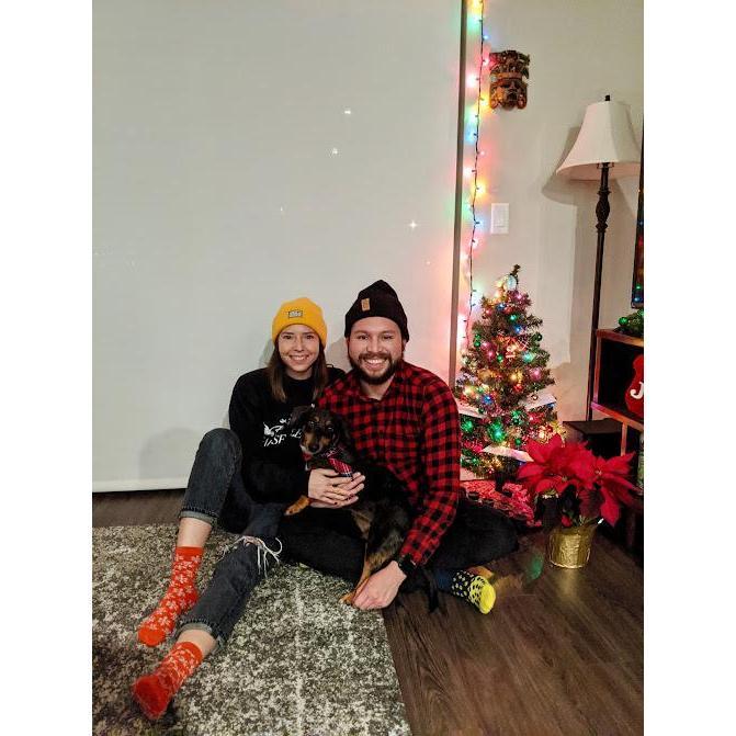 Roscoe's first Christmas with us!