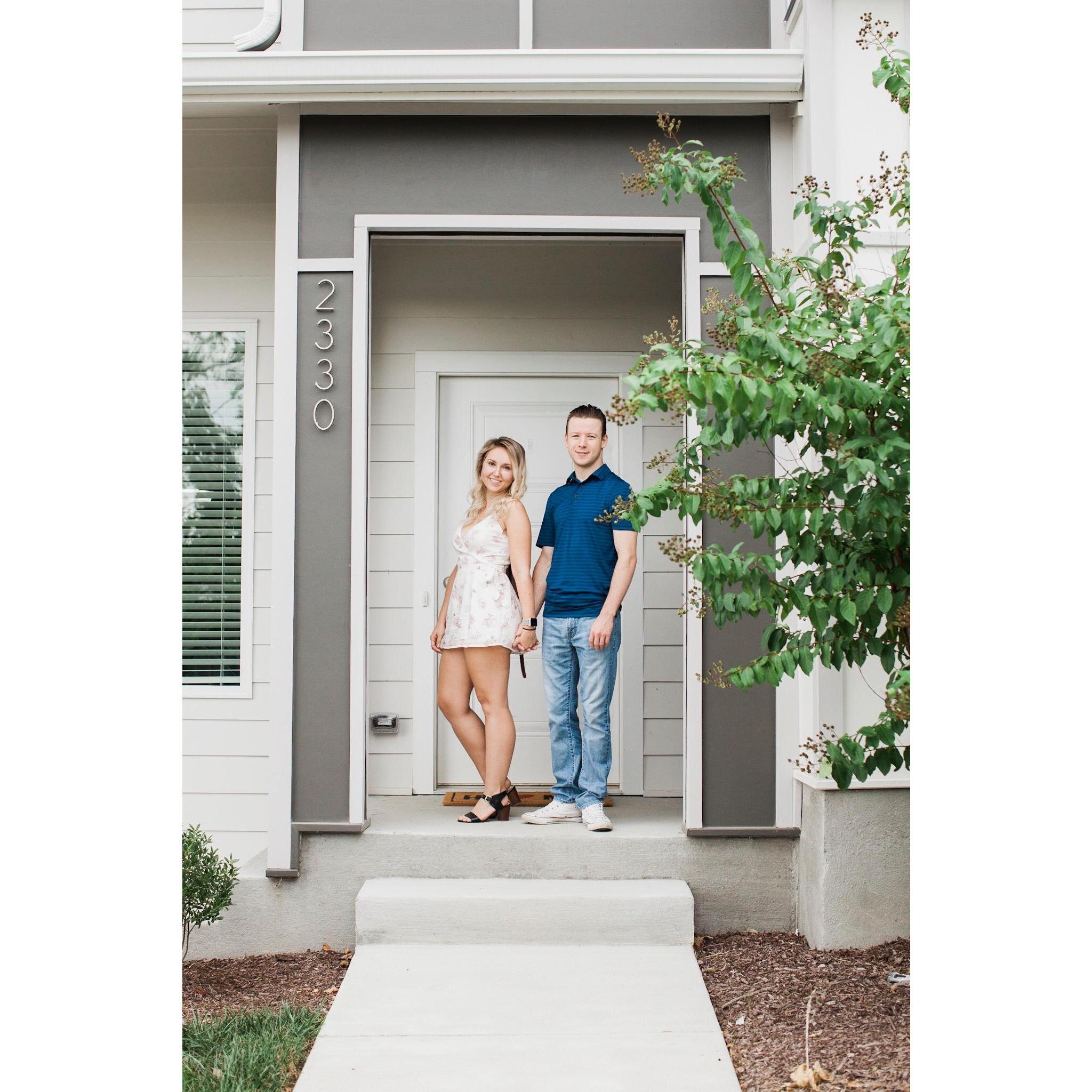 Our first home together!