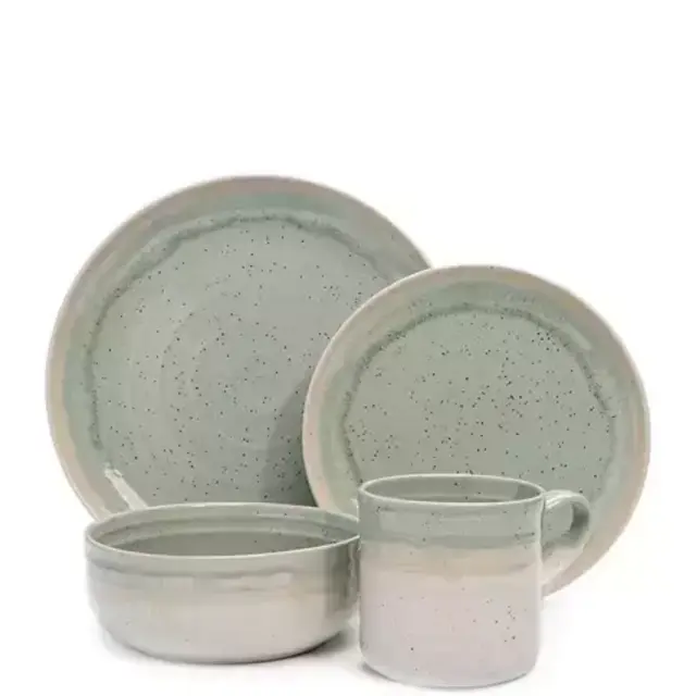 Hearth Seafoam 16 Piece Dinner Set