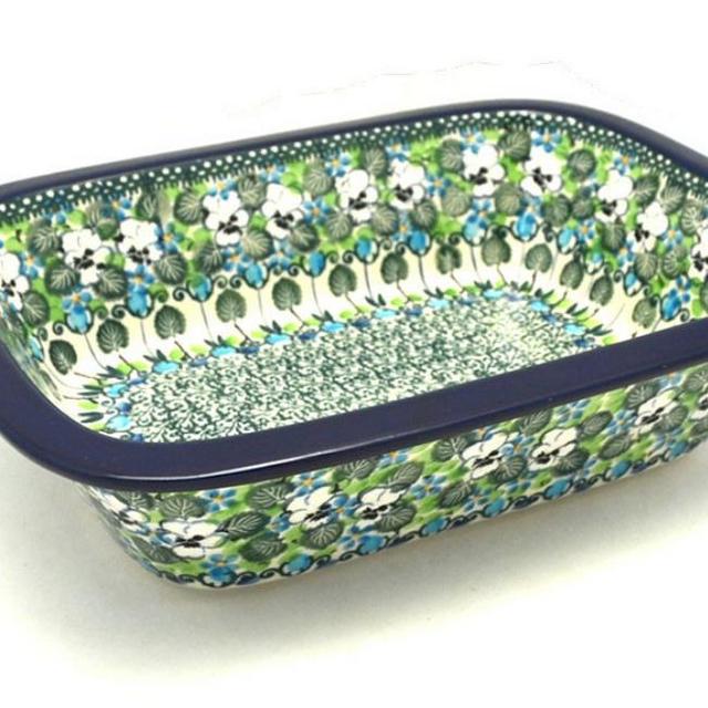 Polish Pottery Baker - Rectangular with Grip Lip - Unikat Signature U4795