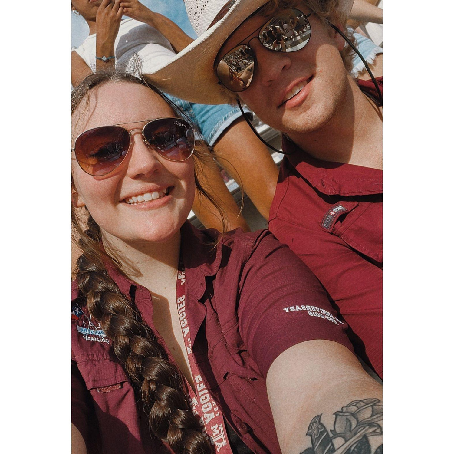 My first A&M game with Eli! Gig 'Em!