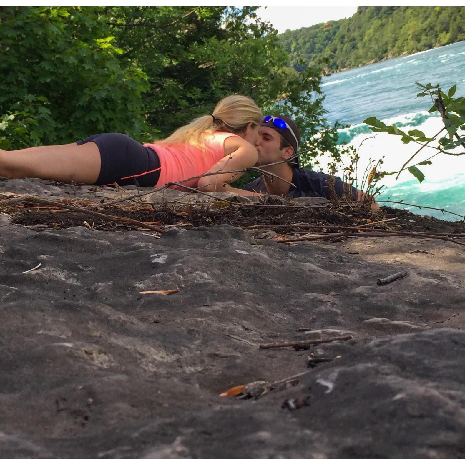 Whirlpool State Park.  
John being creative with our photos.