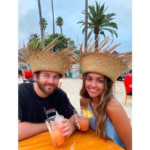 Drinks on the beach on Catalina Island