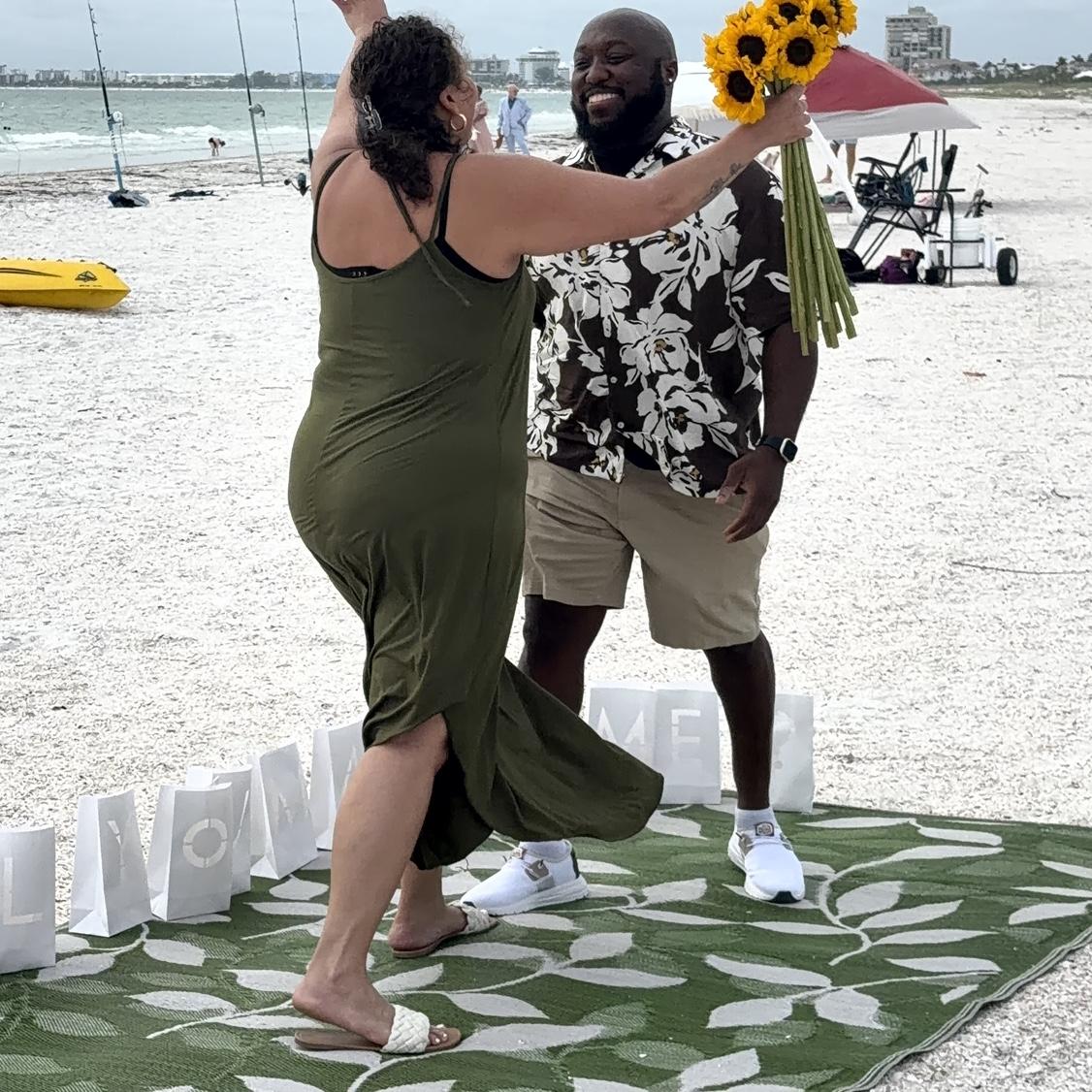 Engagement on the beach!