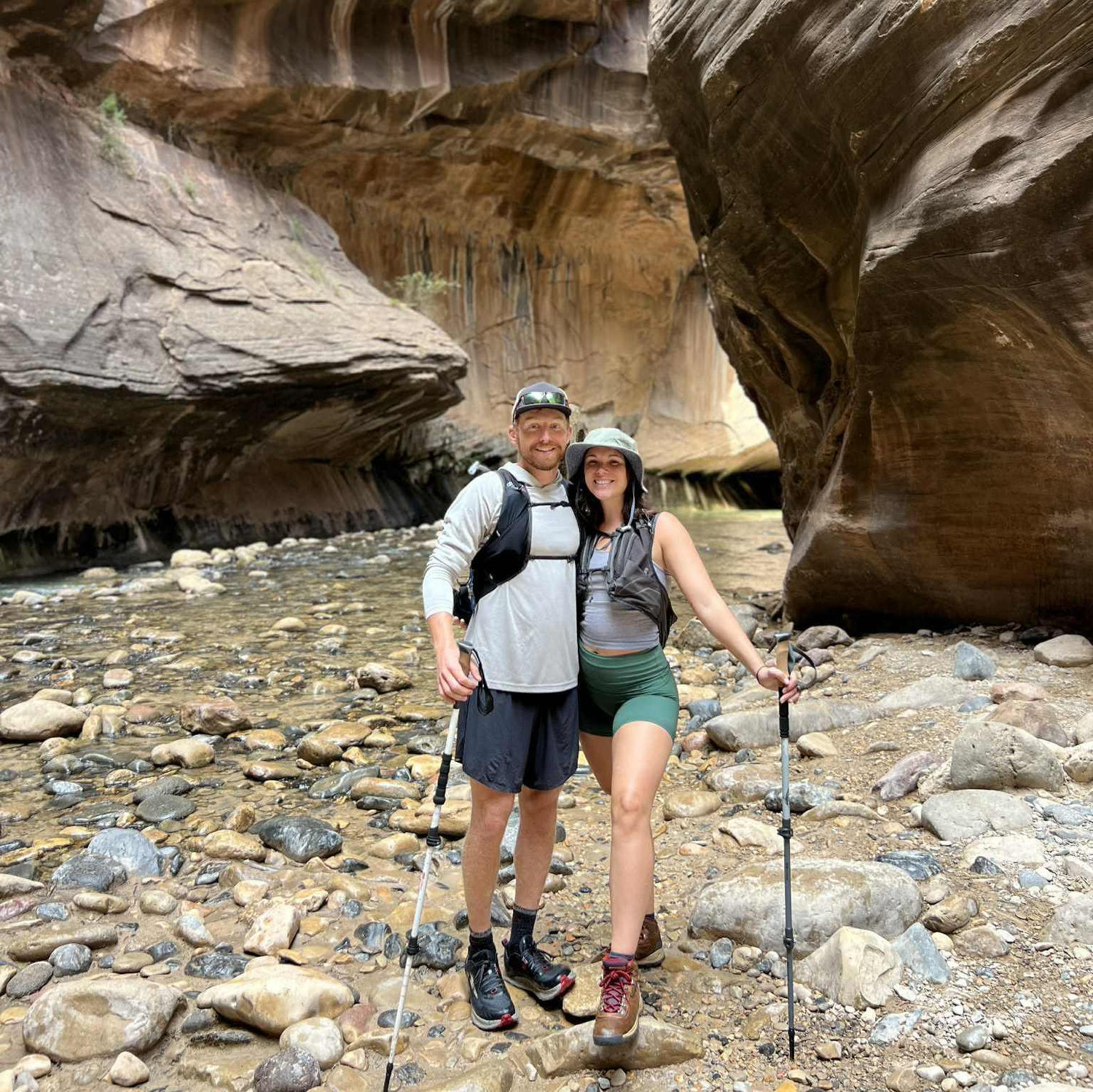 Bucket list hike, The Narrows in Zion National Park with good friends