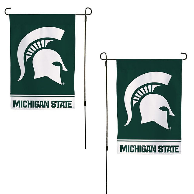 Desert Cactus Michigan State University MSU Garden Flag – 19 x 12 inch Michigan State Spartans Banner, For Outdoor Display and Events (Design A)