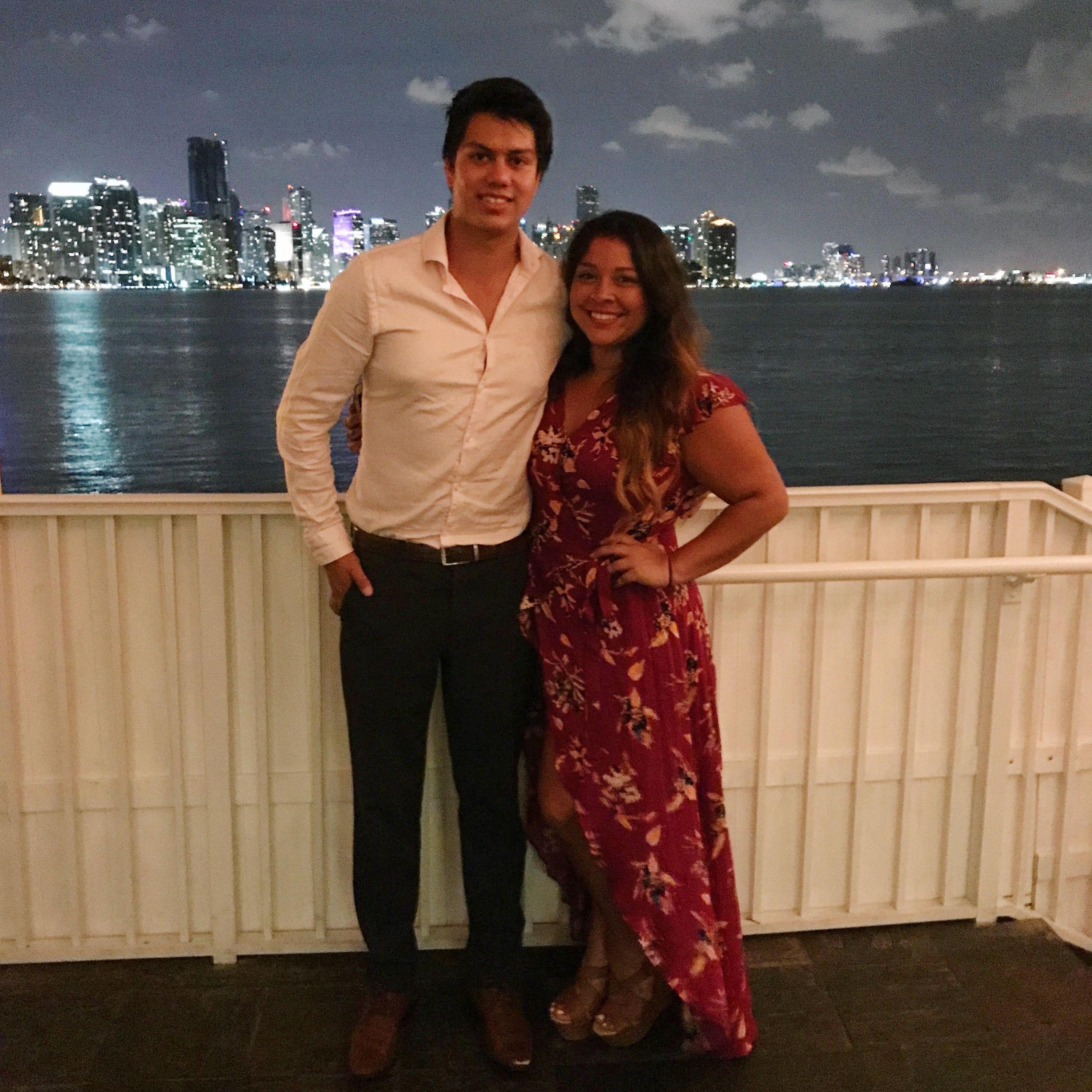 Our second date at The Rusty Pelican.