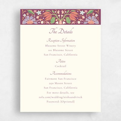Light Mauve, Purple Wedding Enclosure - Suraya