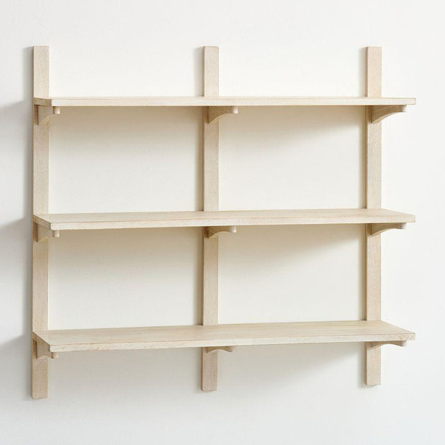Cayman Double Wall Shelf - Biscotti