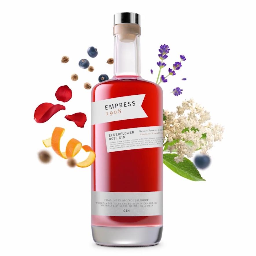 Empress 1908 Elderflower Rose Gin - A Homage to Victoria, BC