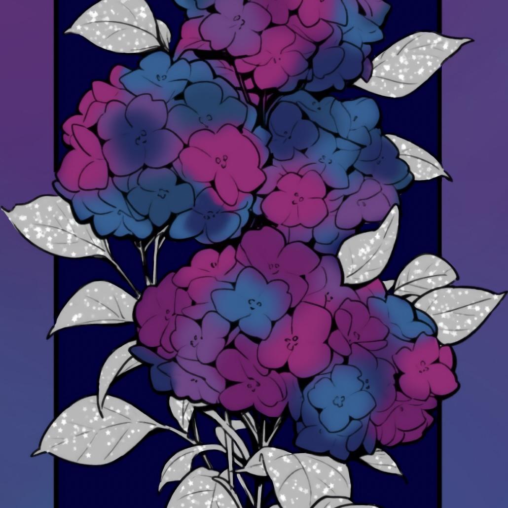 Our colors! Doesn’t have to be exact. Shades of purple, and blue, accents of silver. Gold accents are acceptable as well!