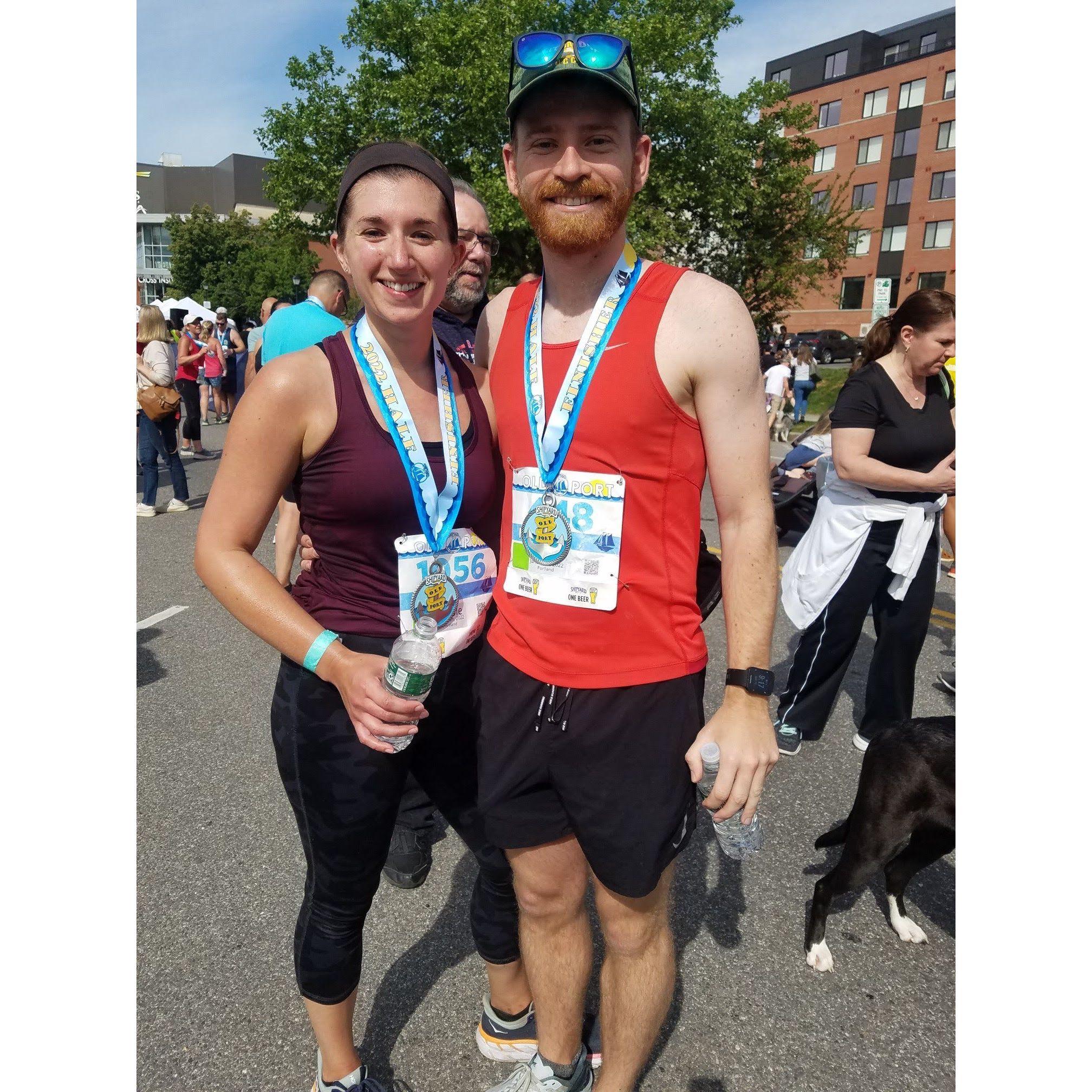 One of the things Nikki and Ryan bonded over early in their relationship was their affinity for running. They enjoy being each other's training partners!