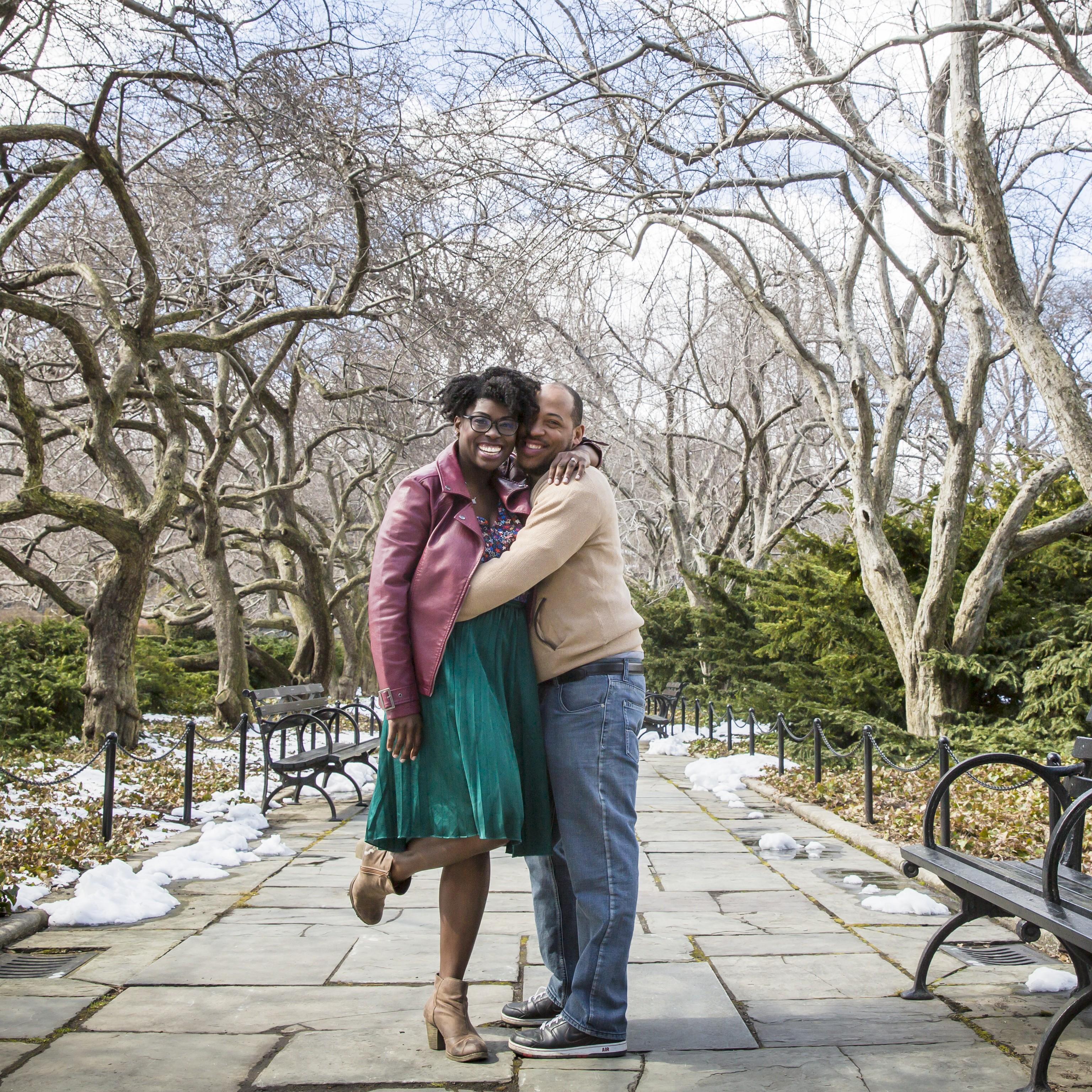 Engagement session in Central Park, NYC