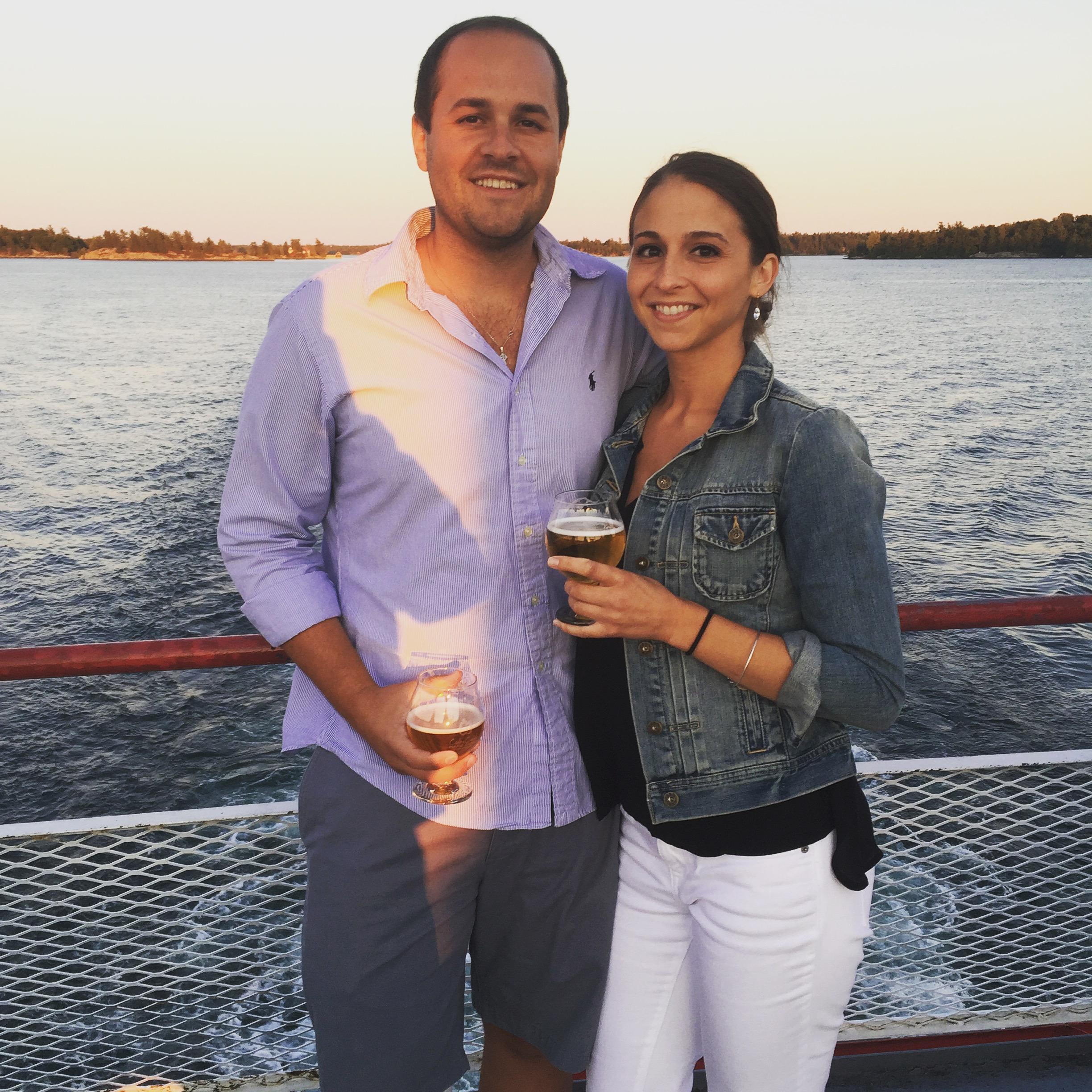 Sean's birthday 2016. Uncle Sam's Craft Wine & Beer Boat Tour. Thanks for snapping this pic Lexi & Tyler!