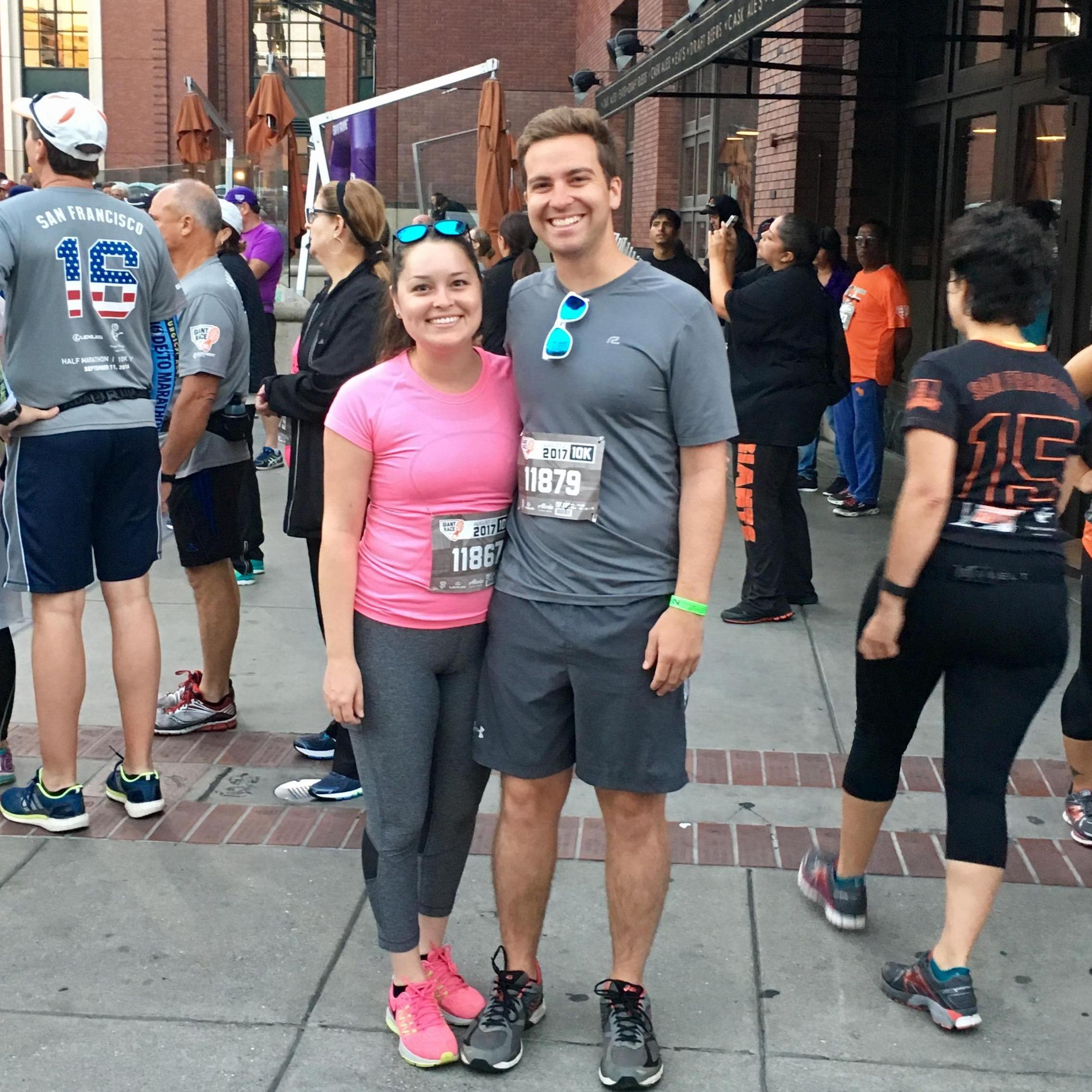 Giants Race 10K with Griff's family, August 2017