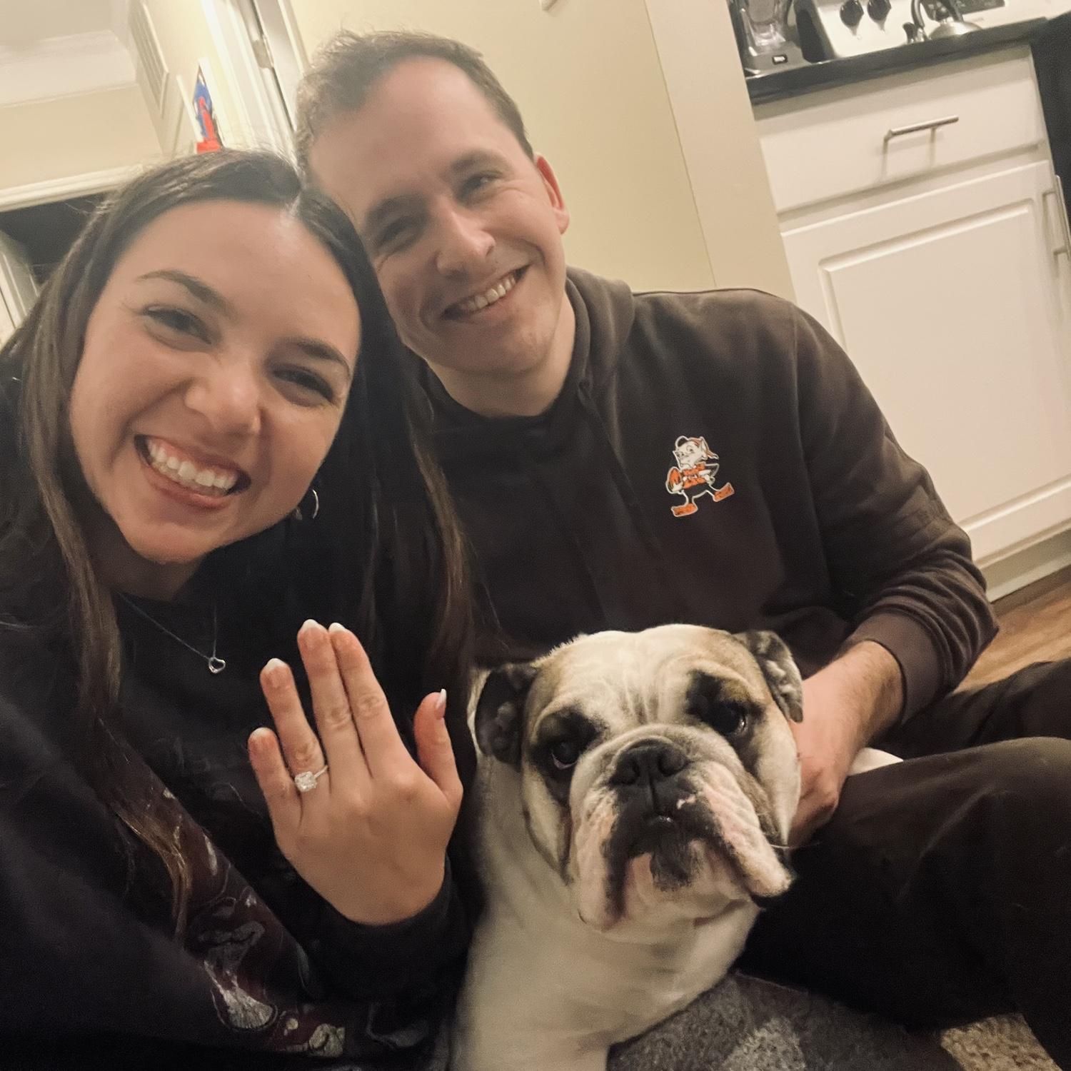 May 3rd 2025 we told Biscuits we are engaged!