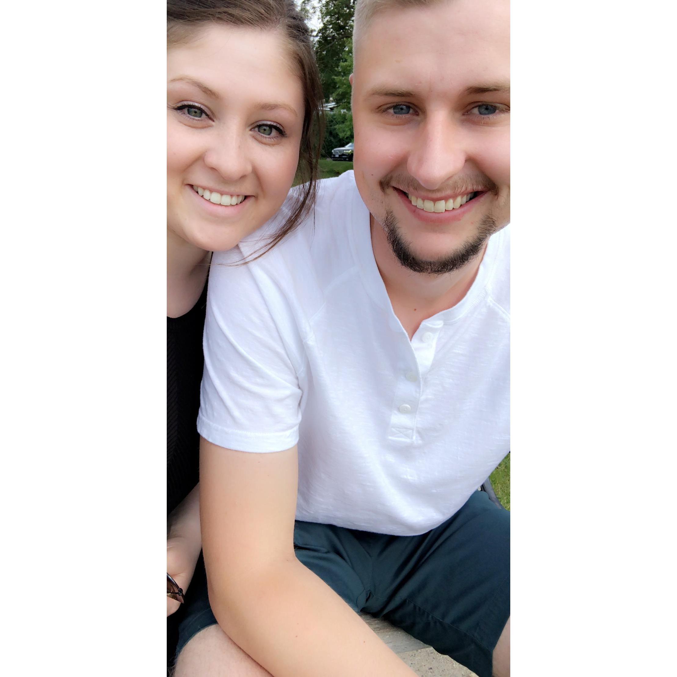 Our first boat tour on Lake Minnetonka. It was very humid and we got a million mosquito bites!