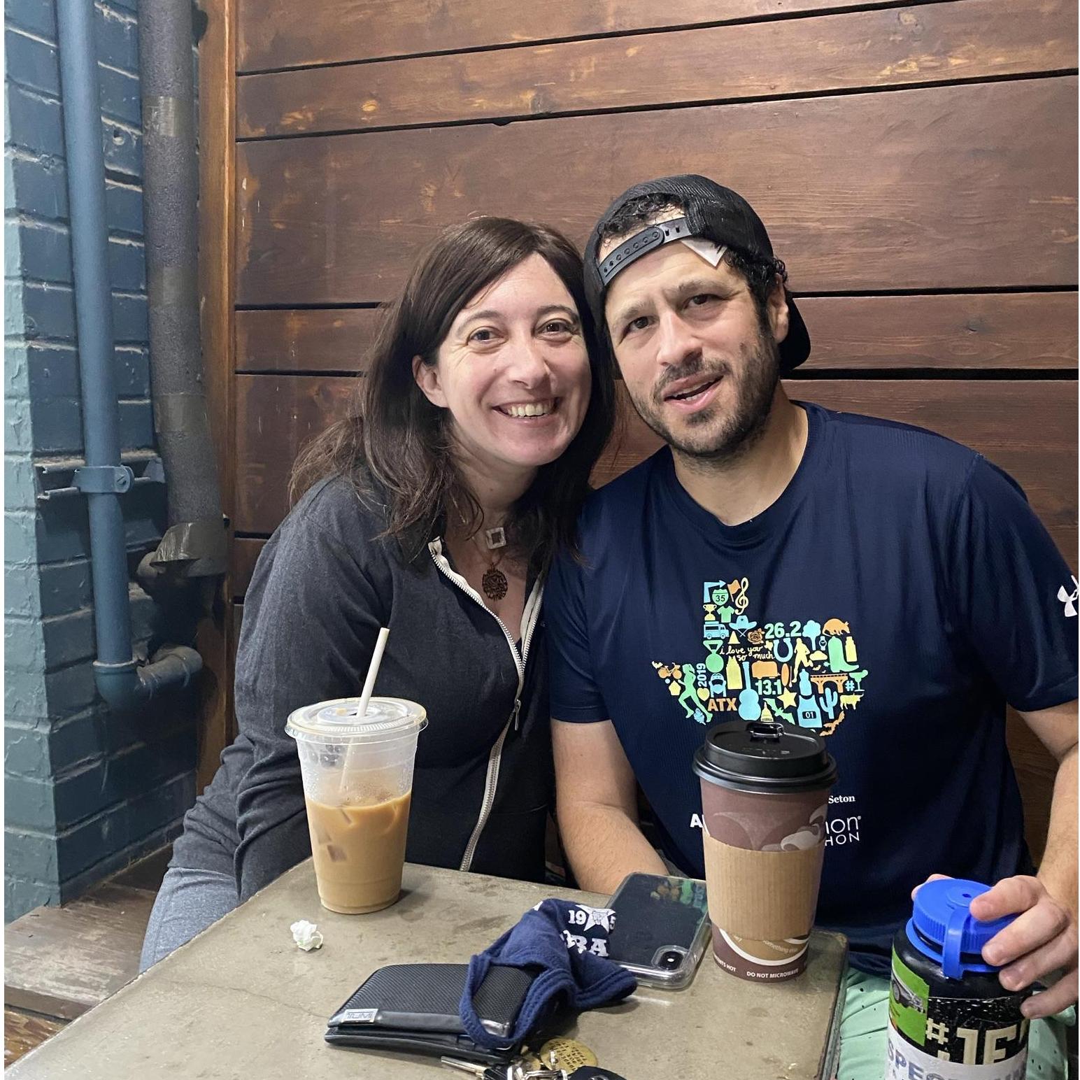 Jordan woke up and met Robert after one his early runs to celebrate his 39th birthday.