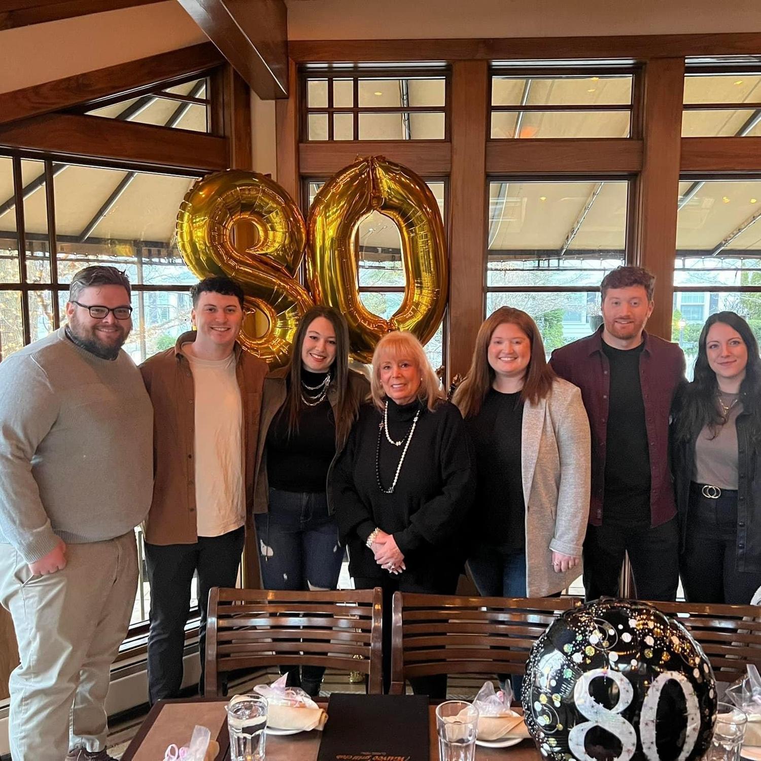 We went to New Jersey to celebrate Doug's grandma's 80th birthday. What a better way to meet the whole family!