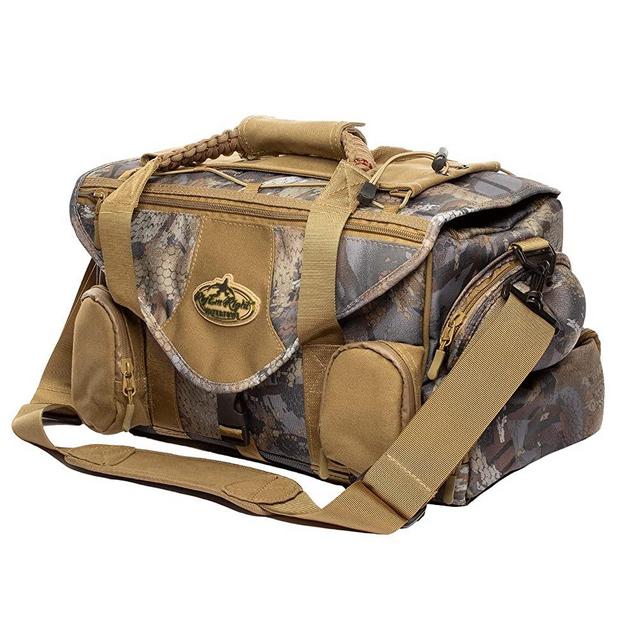 Rig'Em Right Waterfowl Shell Shocker XLT Duck Hunting Blind Bag with Molded Ammo Compartments, Sunglasses Case, Drink Holder and More (Gore Optifade Timber Camo)