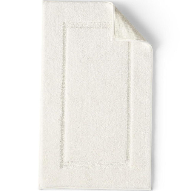 Lands' End Non Skid Bath Rug Ivory 16" x 23"