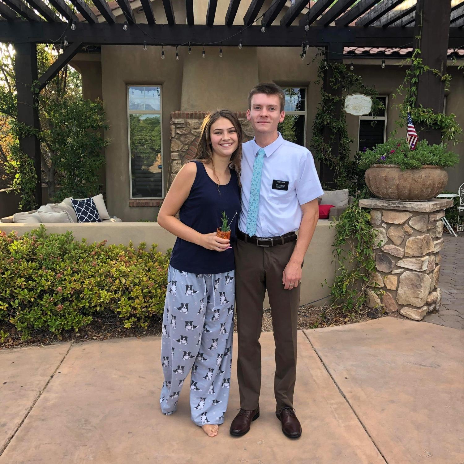 This was taken the morning Chad left for the MTC and then on to the Arkansas Little Rock Mission:) this was the last time we saw eachother for about two and a half years. Look at our happy smiles:)