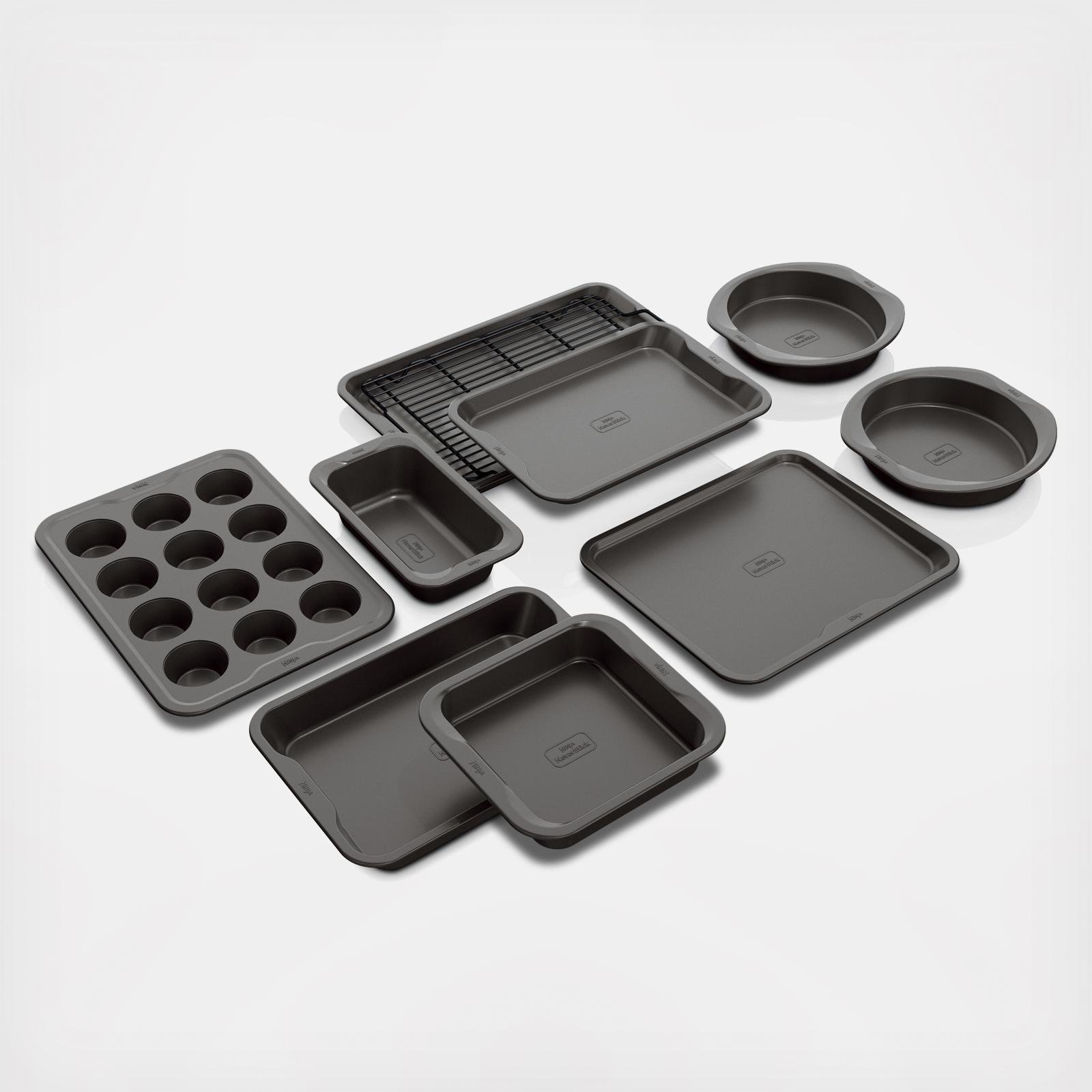 Baker's Secret Bakeware Sets - 9 Pieces Baking Pans Set with Grip - Baking  Sheets for Oven Nonstick Set, Wedding Registry Items baking dishes for oven  - Heavy Duty Nonstick pan set