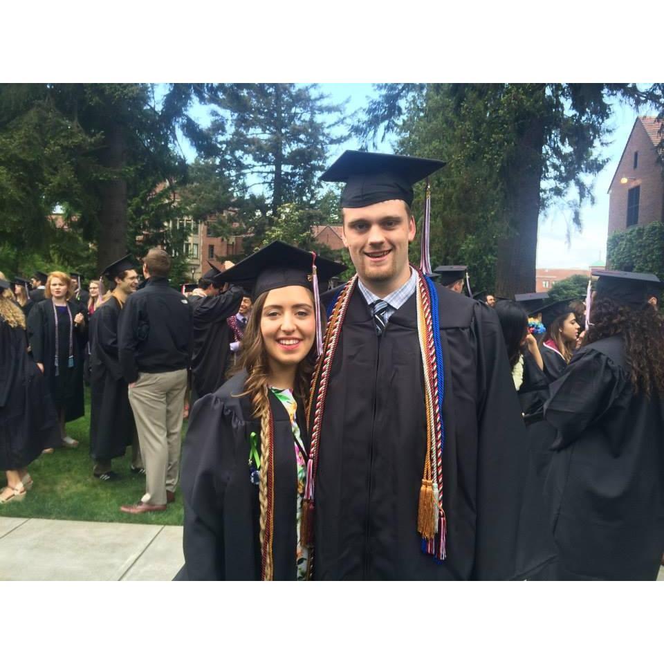 Graduating together from the University of Puget Sound ~ Class of 2015