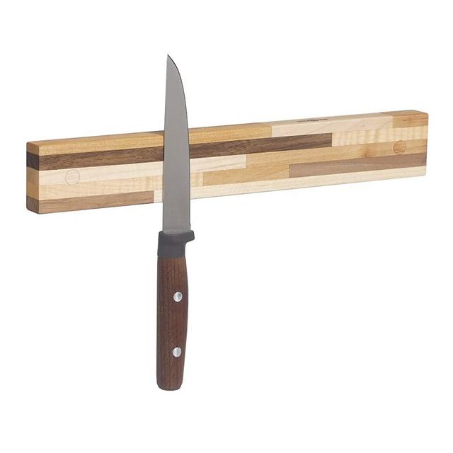 Powerful Magnetic Knife Strip, Holder Made in USA (Butcher Block, 12 inches)