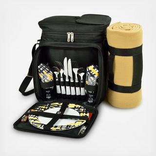 Equipped 2-Person Insulated Picnic Set with Blanket