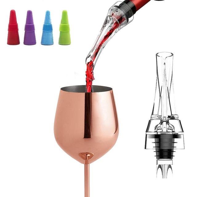 LE FLEUR Wine Aerator Pourer Decanter and Wine Stopper Set - Perfect Gift for Wine Lovers - Cellar Door Selections