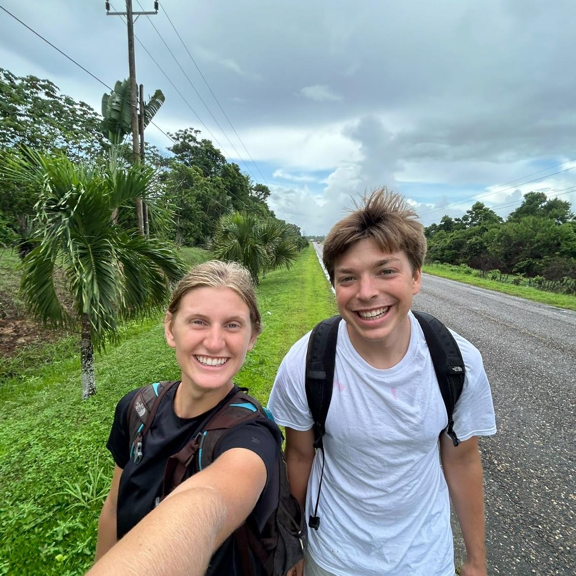 We missed four busses this day and had to hitchhike home.