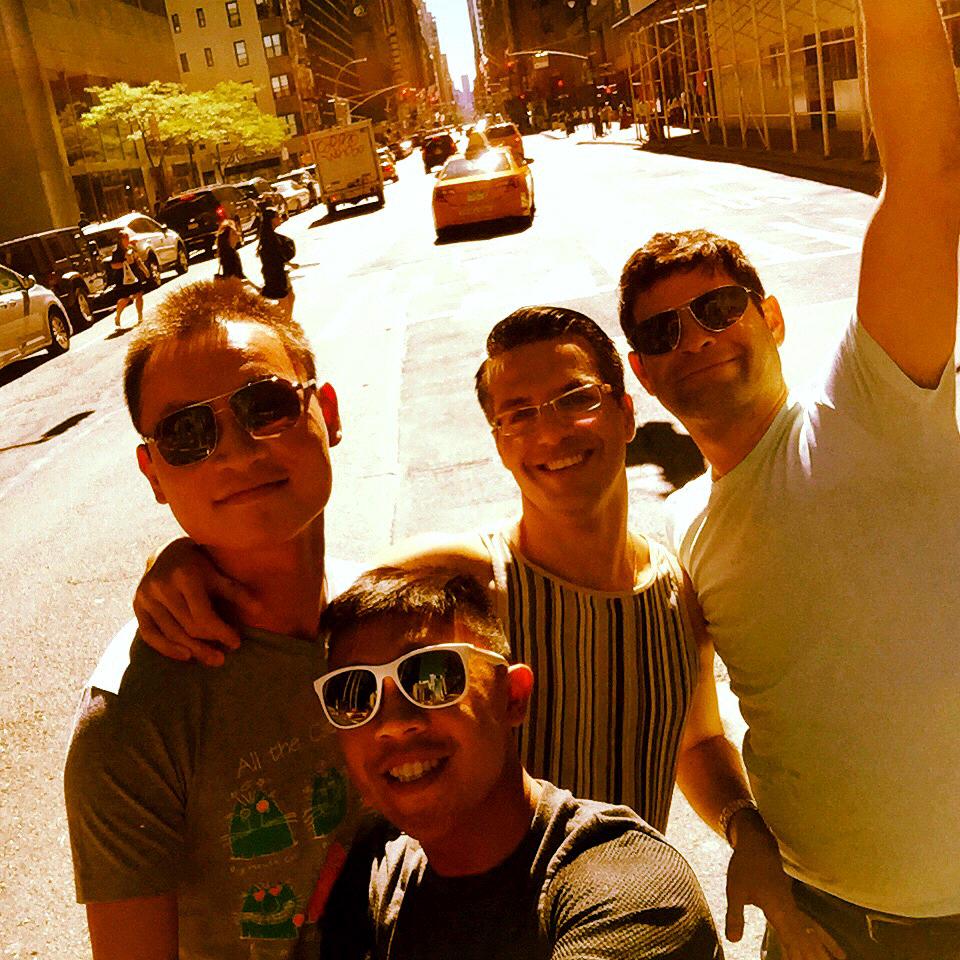 Our first time going to a drag lunch for Yu’s birthday with our best friends Eyal and Chris. New York. September 2015.