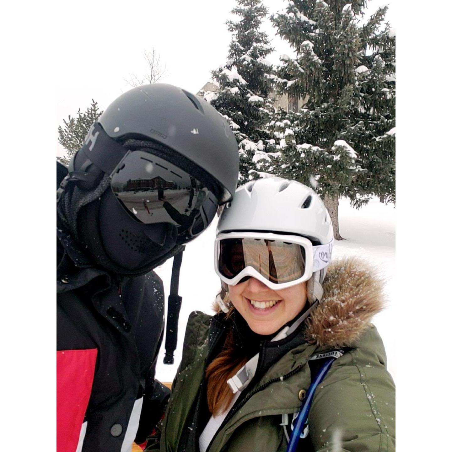 The first time I attempted to snowboard...it didnt end well