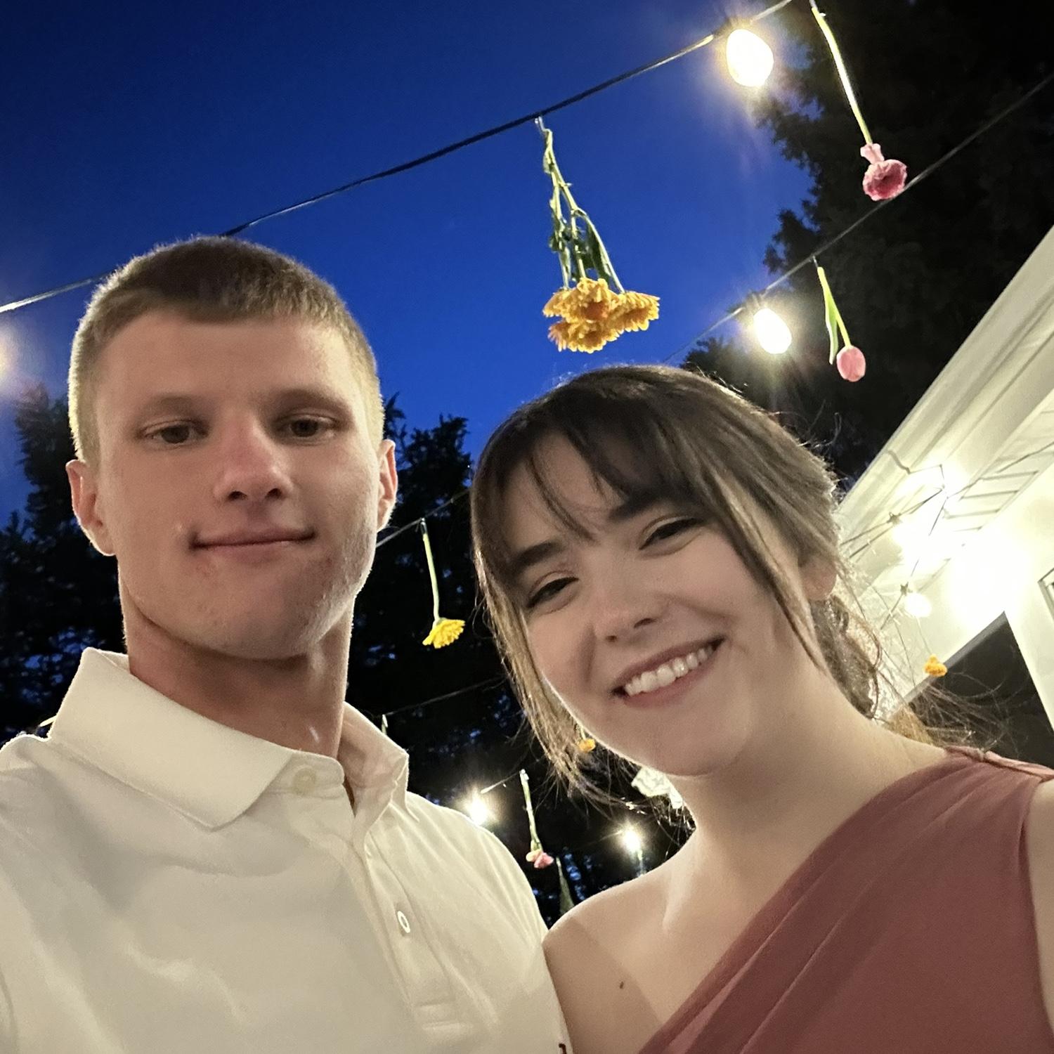 At Calvin and Gabby’s Wedding