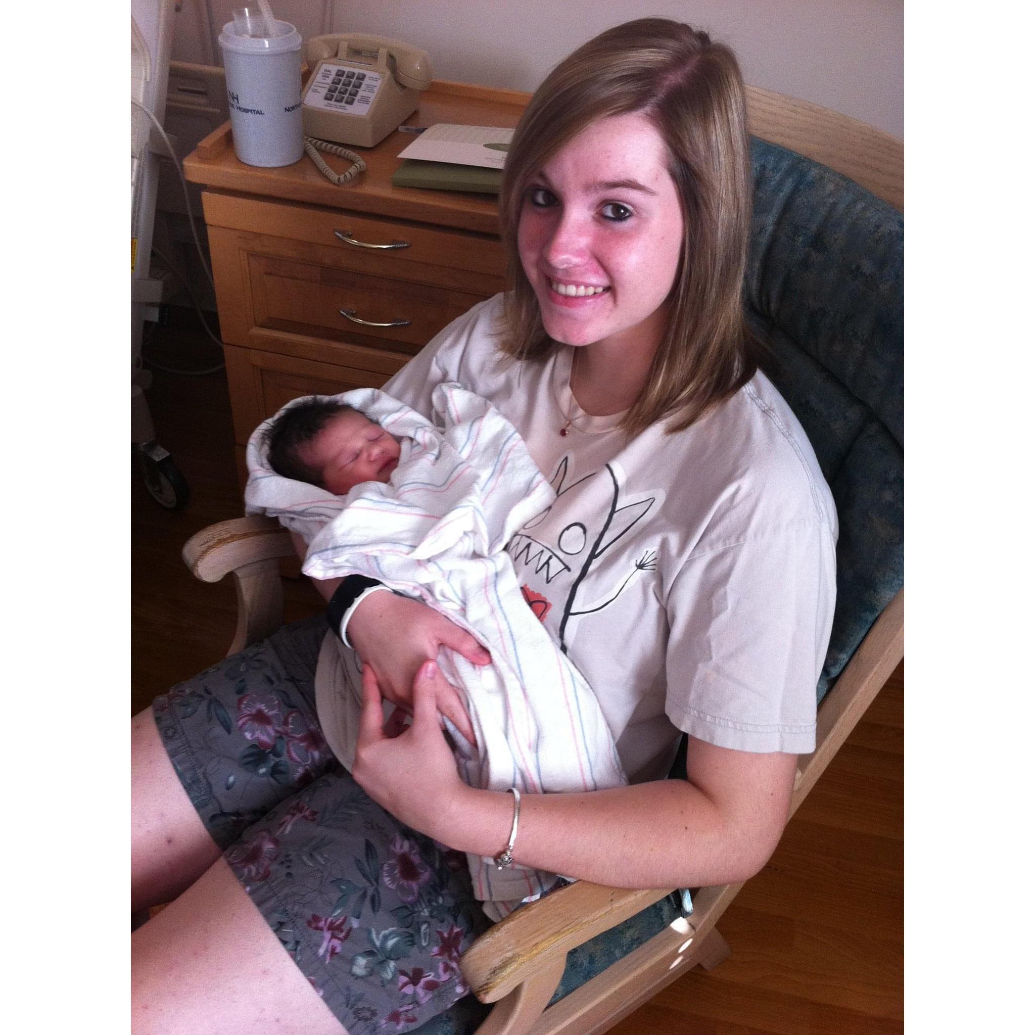 Mia, Junior Bridesmaid (The day she was born!)